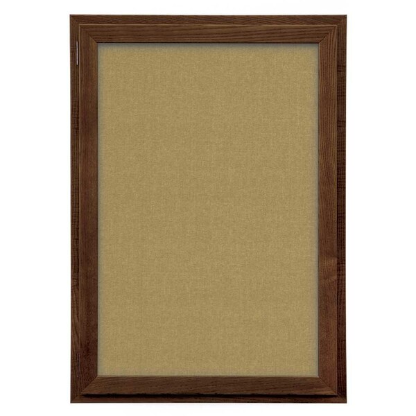 Outdoor Enclosed Combo Board, 72"x36", Black Frame/Black Porc & Cobalt